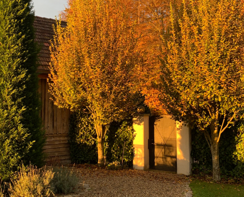 Landhaus Austria Herbststimmung Eingangstor