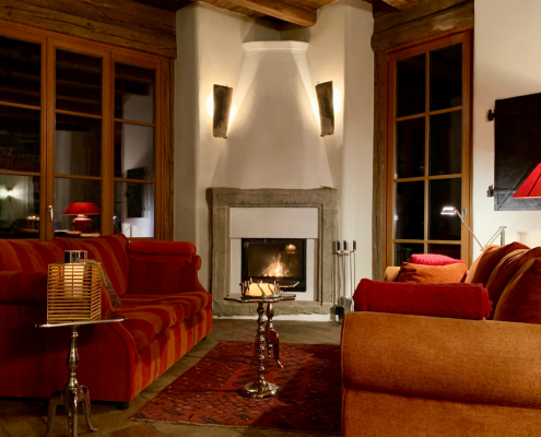 Landhaus Austria Winter am Kamin