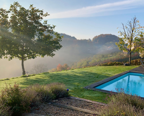 Landhaus Austria Winterstimmung Pool